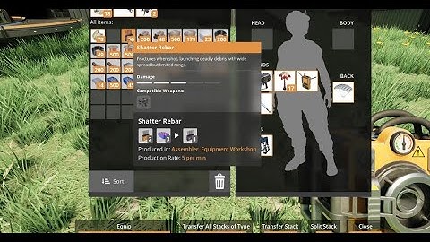 Satisfactory│How to EQUIP SHATTER REBAR AMMO - Fast Guide 2025