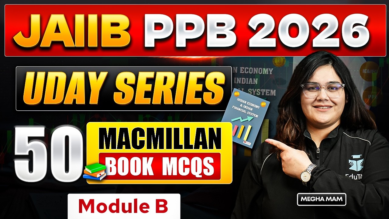 JAIIB PPB 2026 Macmillan Book Video Lecture | JAIIB MCQ Questions Practice | JAIIB Online Classes