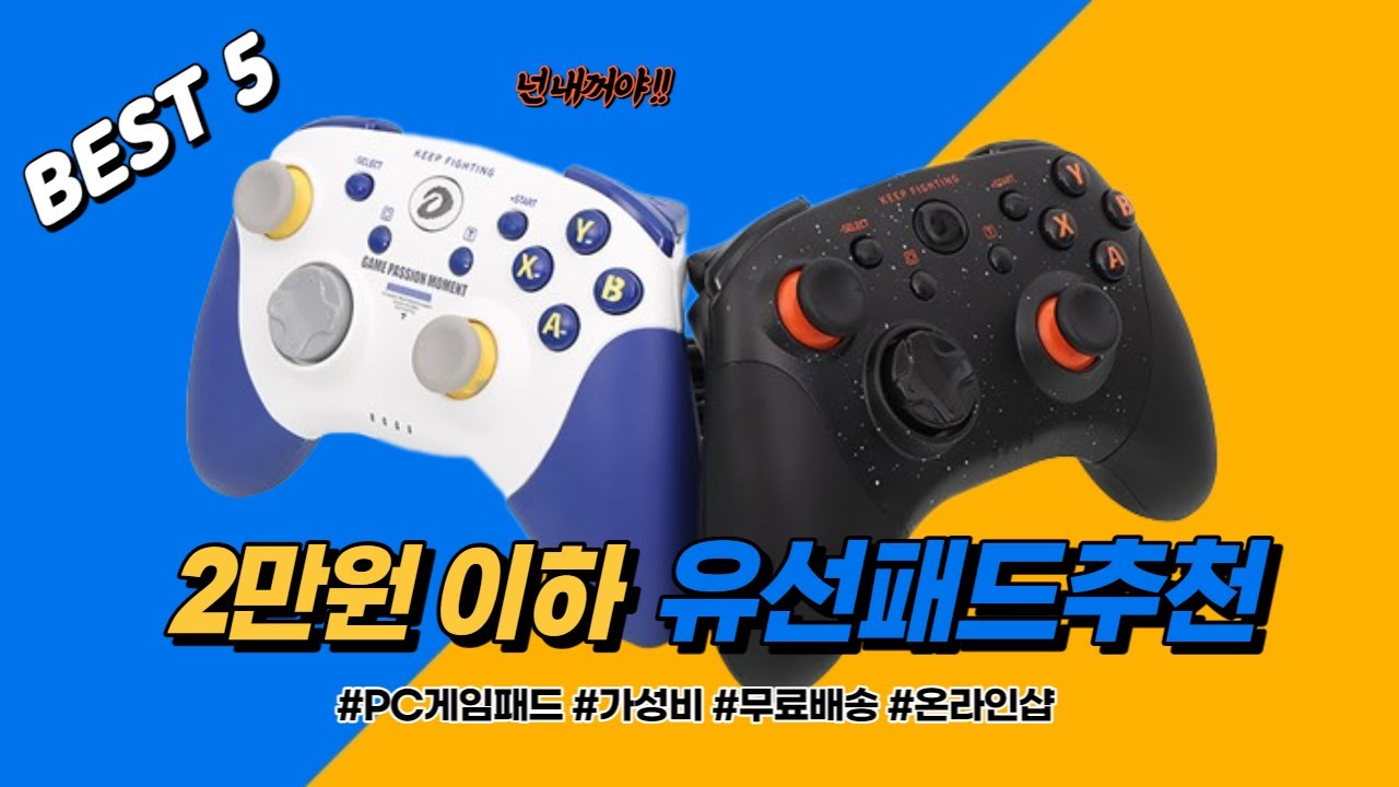 [호프] 2인플레이를 위한 가성비 PC 유선게임패드추천 BEST5 l 2인용게임 [조이트론 다얼유]