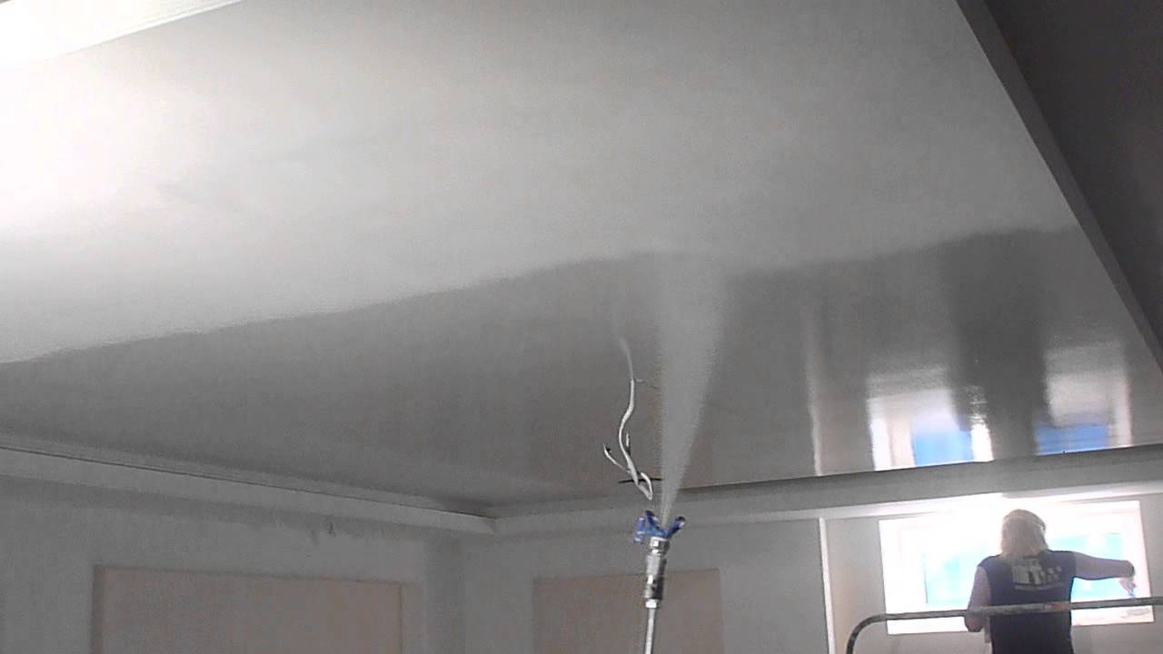 Безвоздушная покраска в Днепропетровске - YouTube