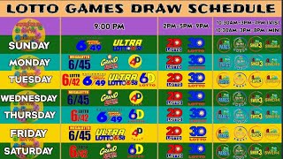 PCSO Lotto Games and STL Draw Schedule screenshot 5