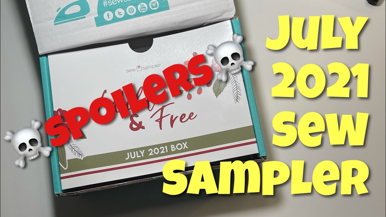 🙈SPOILERS!!  July 2021 Fat Quarter Shop Sew Sampler Subscription Box | Unboxing