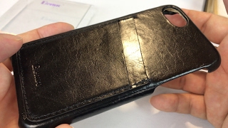 Vintage series, genuine black leather, 2 card slot iPhone 7 case cover by Benuo giveaway screenshot 3