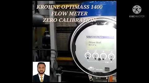 Krohne Optimass 1400 Flow Meter Zero Calibration
