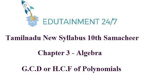 10th Maths|GCD or HCF Introduction|Algebra|TN Samacheer Syllabus