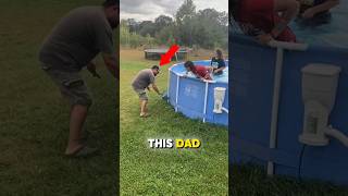 This Dad Refused to Let the Pool Go to Waste 😳
