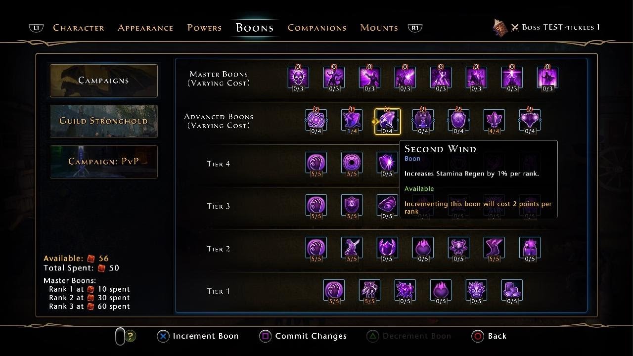 Neverwinter: NEVERworking as Intended (3 of 4) - Bugged 'Advanced Boons' Points Distribution