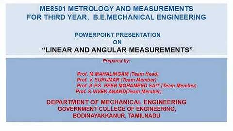 Metrology and Measurement unit -2