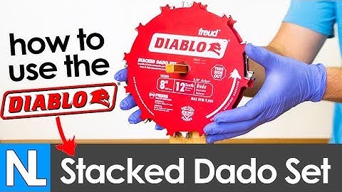 ✔️How to use the Diablo Stacked Dado Set