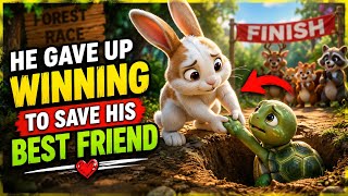He Gave Up Winning to Save His Best Friend 🐰🐢❤️ | Emotional Friendship Story