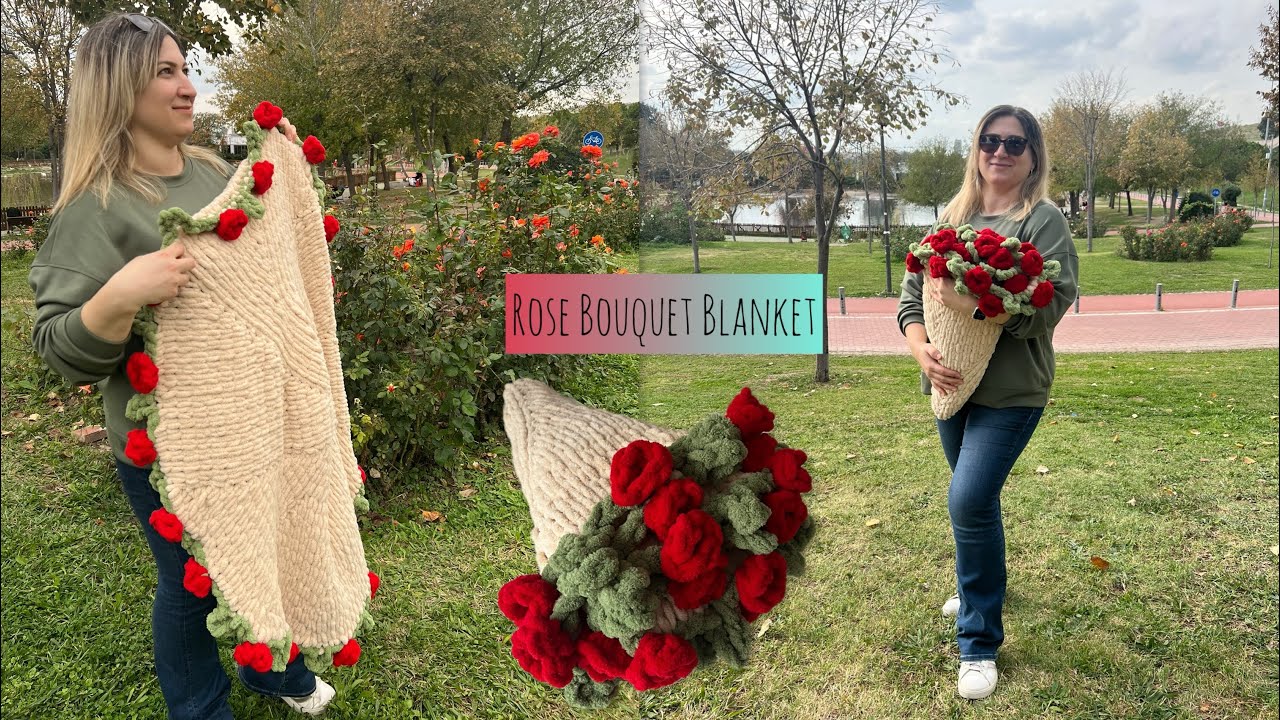 ЗАМЕЧАТЕЛЬНОЕ ✅ ВЯЗАНИЕ ПАЛЬЦЕВ В ФОРМЕ БУКЕТА РОЗ 🌹 ПОДПИСЬ #вязать #вязаниекрючком