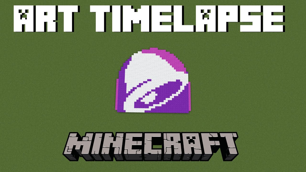 Minecraft Art Timelapse - Taco Bell Logo