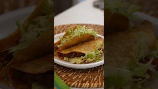 Oven Baked BEEF & BEAN TACOS DORADOS, it will be your new favorite way to make them!!!! #shorts
