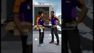 Man-Man trains Ben pt II 😂 #comedy #funnyvideo #cartoon #fedex #work #viral #trending
