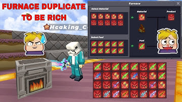 How to Be Rich Using Furnace Duplicate GLITCH 🔥 Unlimited Rare Sword In Skyblock BlockmanGo