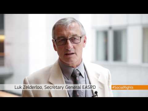 Luk Zelderloo, EASPD, on the Pillar of Social Rights
