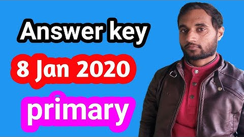 Answer key  up tet maths (set-C) 8 january  2020, primary level