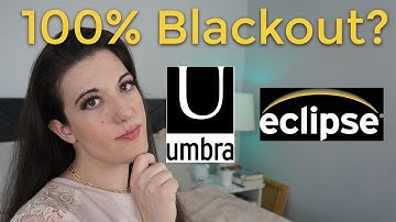 Can I stop testing sleep masks!? Umbra Twilight Curtain Rod and Eclipse Absolute Zero Curtain Review