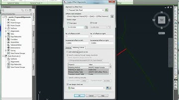 AutoCAD Civil 3D - automatic curve widening and offset transitions