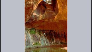 What it is like to Rappel Into The Golden Cathedral, Utah... EPIC! @Seracdog