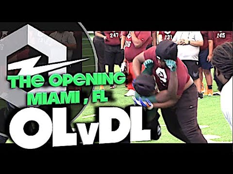 🔥 The Opening Regionals | Miami Florida | OL v DL | 1v1s | Under The Radar Highlight Mix