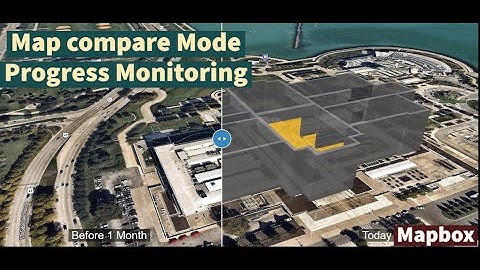 Realistic 3D Building Using Geojson | Map Compare Mode | Mapbox | Indoor Building View