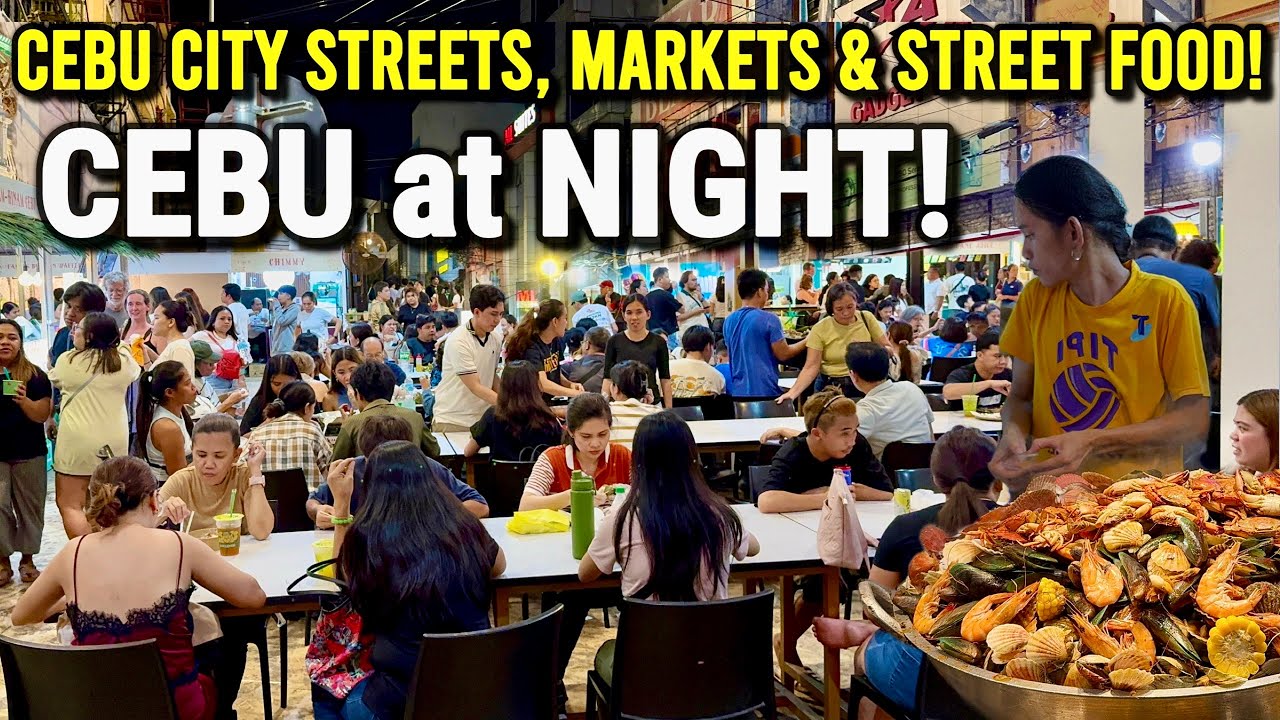 Philippines CEBU AT NIGHT! Explore Local Nightlife, Markets + Street Food | Cebu City 2026