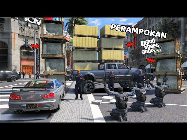 MISI PERAMPOKAN BANK - GTA 5 MOD class=