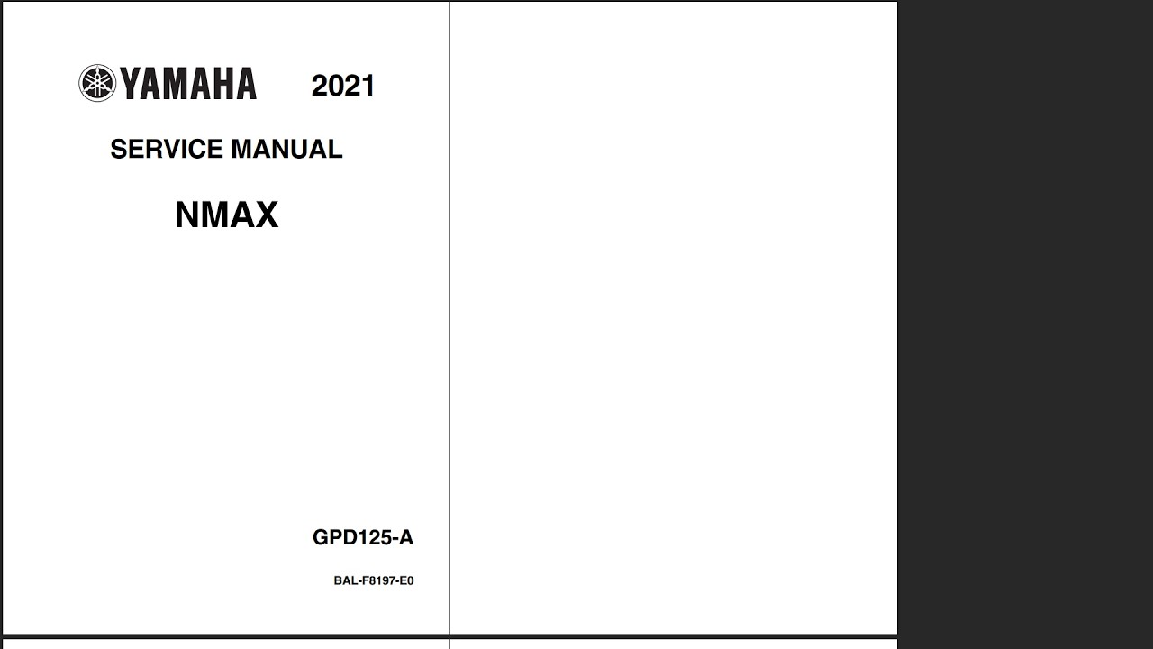 Yamaha N-Max 125 2021-2024 Service Workshop Repair Manual Download