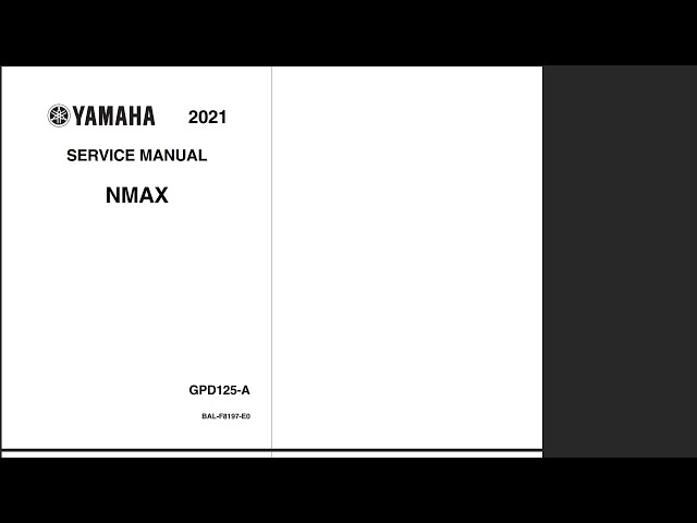 Yamaha N-Max 125 2021-2024 Service Workshop Repair Manual Download