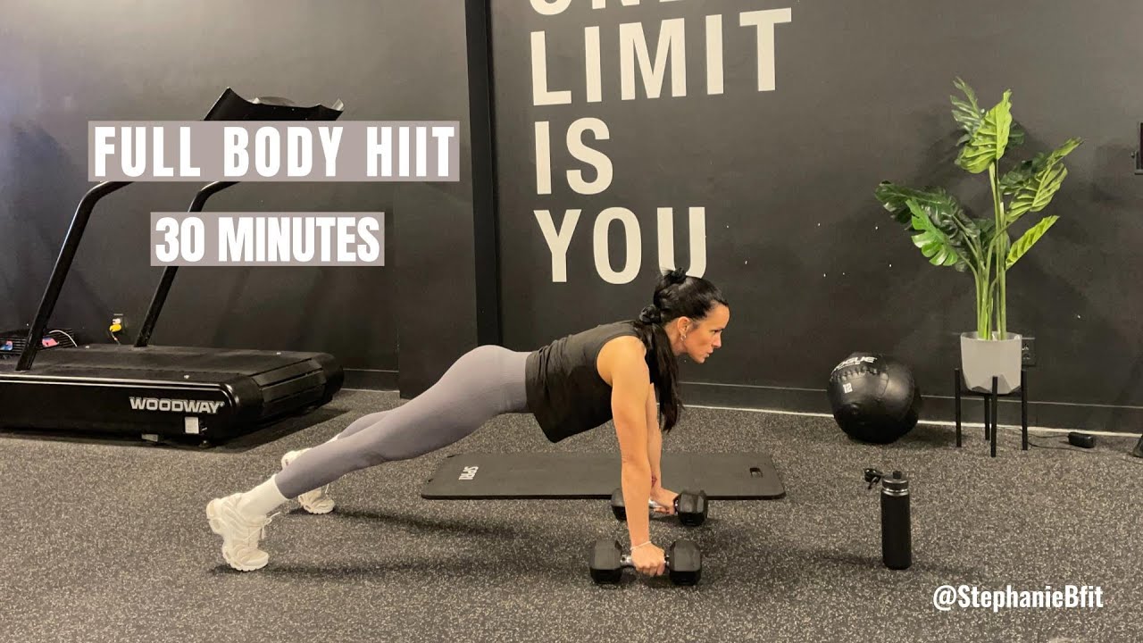 30 min FULL BODY HIIT (Dumbbells only) - YouTube