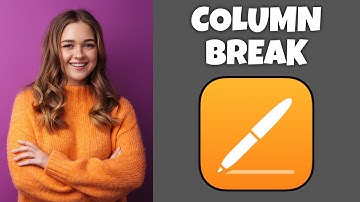 How To Insert A Column Break In Pages | Step By Step Guide - Pages Tutorial