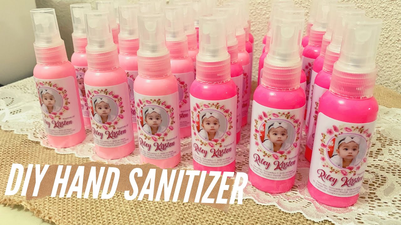 DIY Hand Sanitizer – Giveaway for Events – Baptism, Wedding, etc – using Young Living Essential Oils