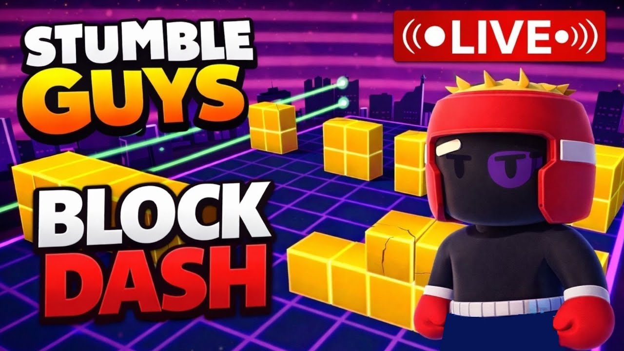 🎮 Playing Block Dash & Races WITH VIEWERS — Join In & Have Fun! #stumbleguyslive #stumbleguys