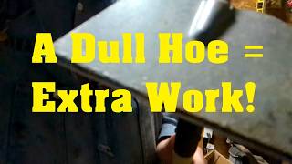 Hoe Preparation for the GARDEN! #homesteading #tools #garden #diy #farming