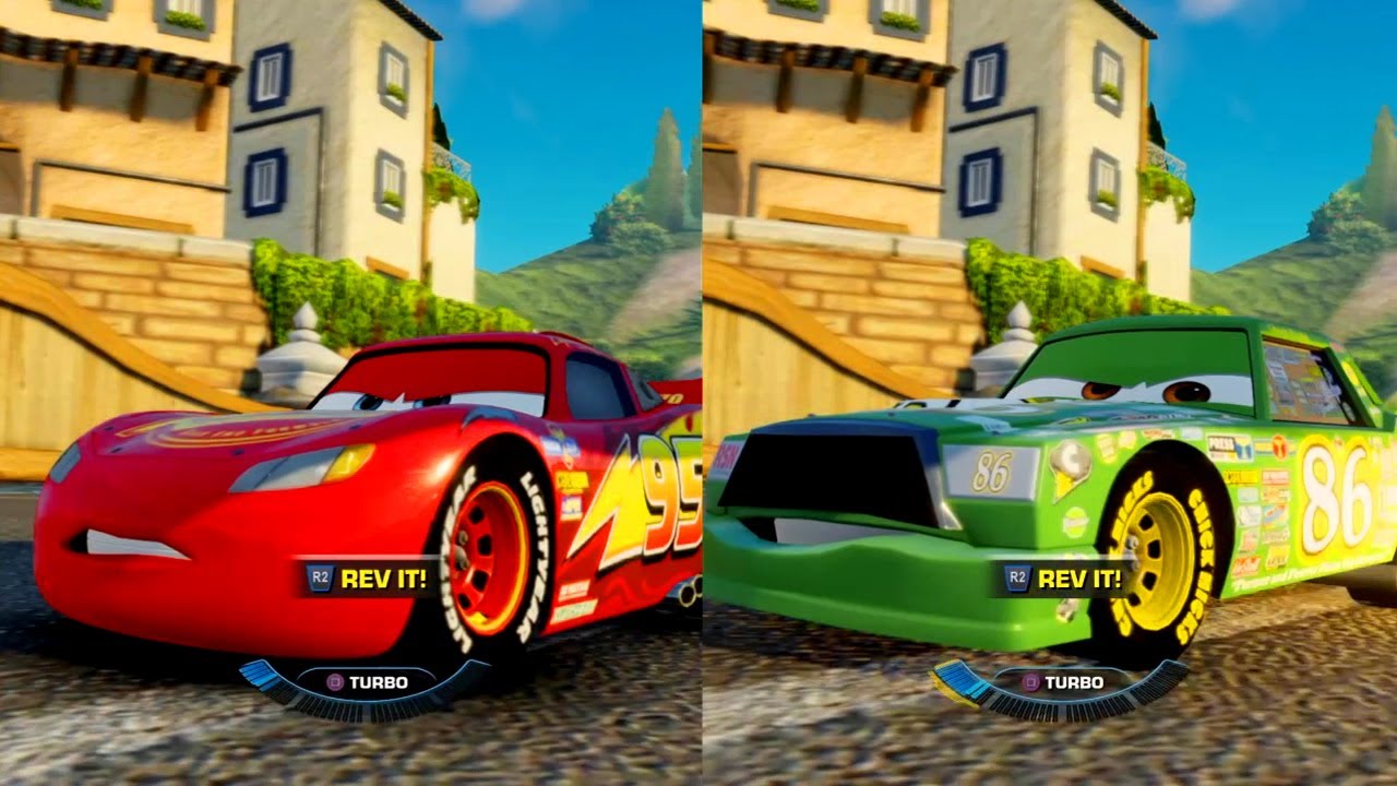 Cars 3 Driven to Win PS4 Lightning McQueen vs Chick Hicks - YouTube