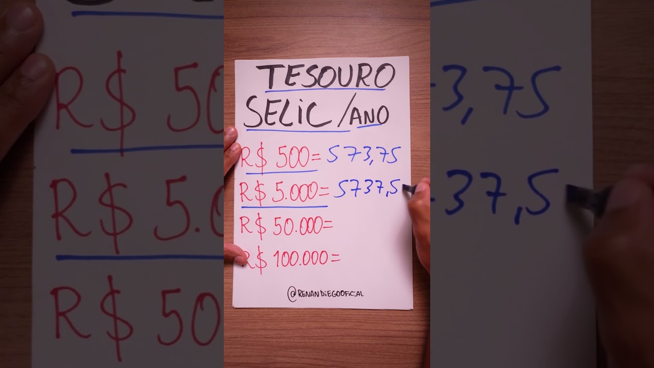 QUANTO RENDE MEU DINHEIRO NO TESOURO SELIC? 