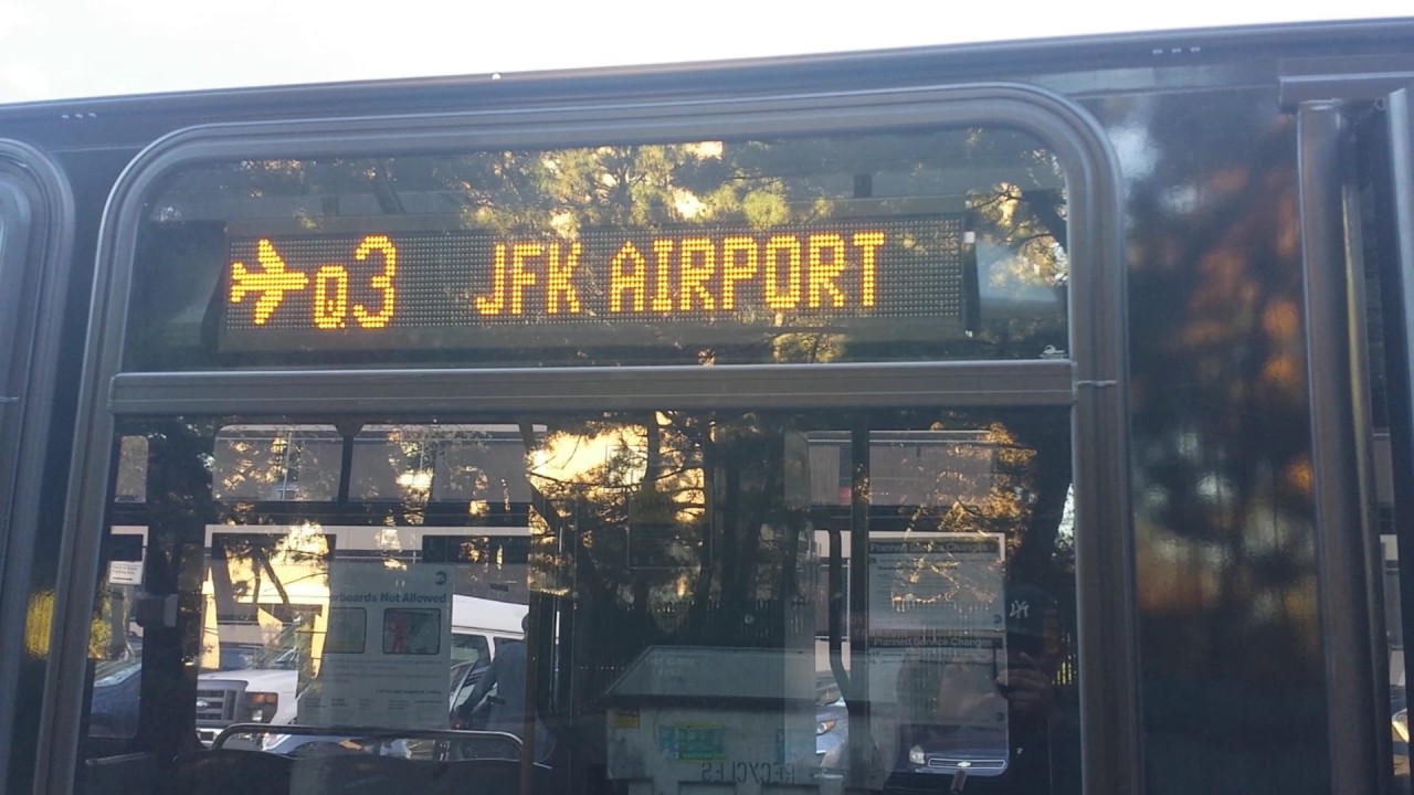 MTA NYC Bus A Talking Nova Bus LFS [8352] Q3 Bus to JFK Airport YouTube