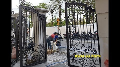 LÀM CỬA SẮT MỸ NGHỆ TẠI TP HCM | LÀM CỔNG SẮT MỸ THUẬT 2 CÁNH CAO CẤP TẠI GÒ VẤP | CƠ KHÍ TÂM ĐỨC