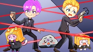 Can LANKYBOX Beat This ROBLOX SPY OBBY?! (DON'T TOUCH THE LASERS!)