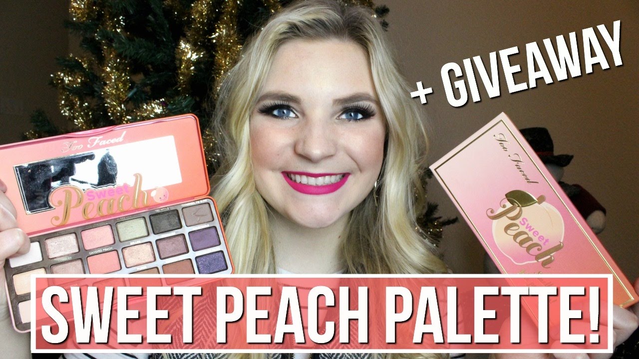 TOO FACED SWEET PEACH PALETTE + GIVEAWAY | Swatches & Review