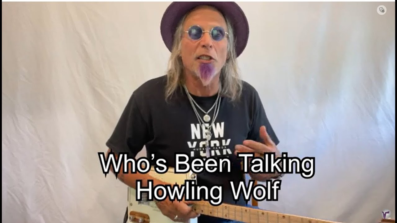 How to Play and Solo over A Minor Blues 3 String Cigar Box Guitar Who’s Been Talking Howling Wolf