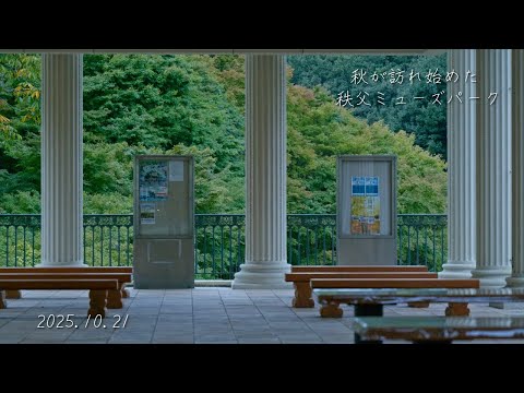 秩父ミューズパークに秋が訪れ始めています 夕暮れ　2025.10.21