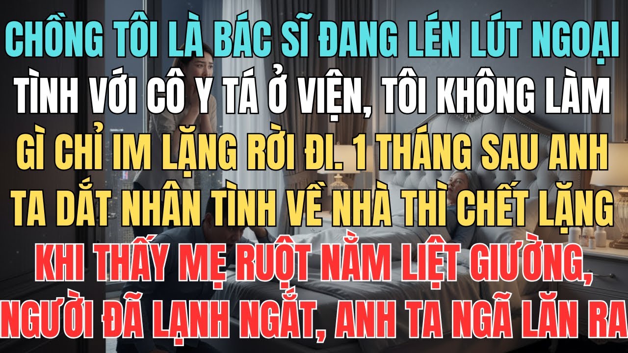 Chồng Tôi Là Bác Sĩ Đang Lén Lút Ngoại Tình, Tôi Không Nói Gì Chỉ Im Lặng, Hôm Anh Ta Dắt Nhân Tình