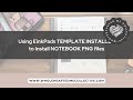 Review and how to install a png template file using einkpads template installer remarkable2