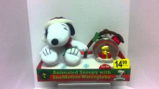 Animated Peanuts Snoopy With Snomotion Water Globe