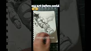 MY ART BEFORE COVID vs AFTER... #shorts