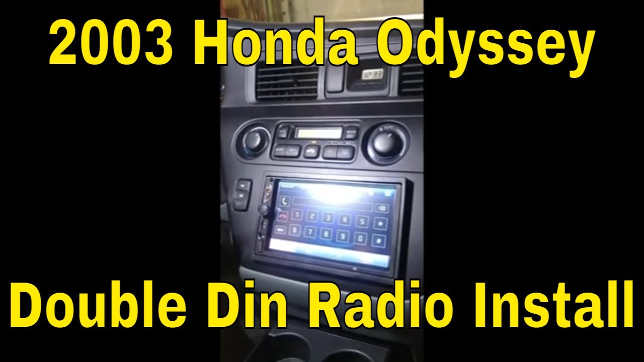 2003 Honda Odyssey Double Din Amazon/China Radio Install - YouTube