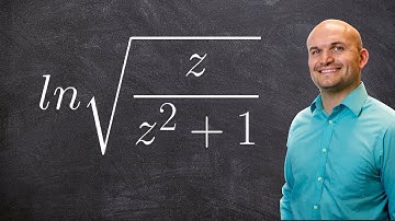 Expanding logarithmic expressions with a square root