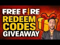 FREE FIRE Redeem Codes Giveaway 🎁 100% Working Codes Today | day 6